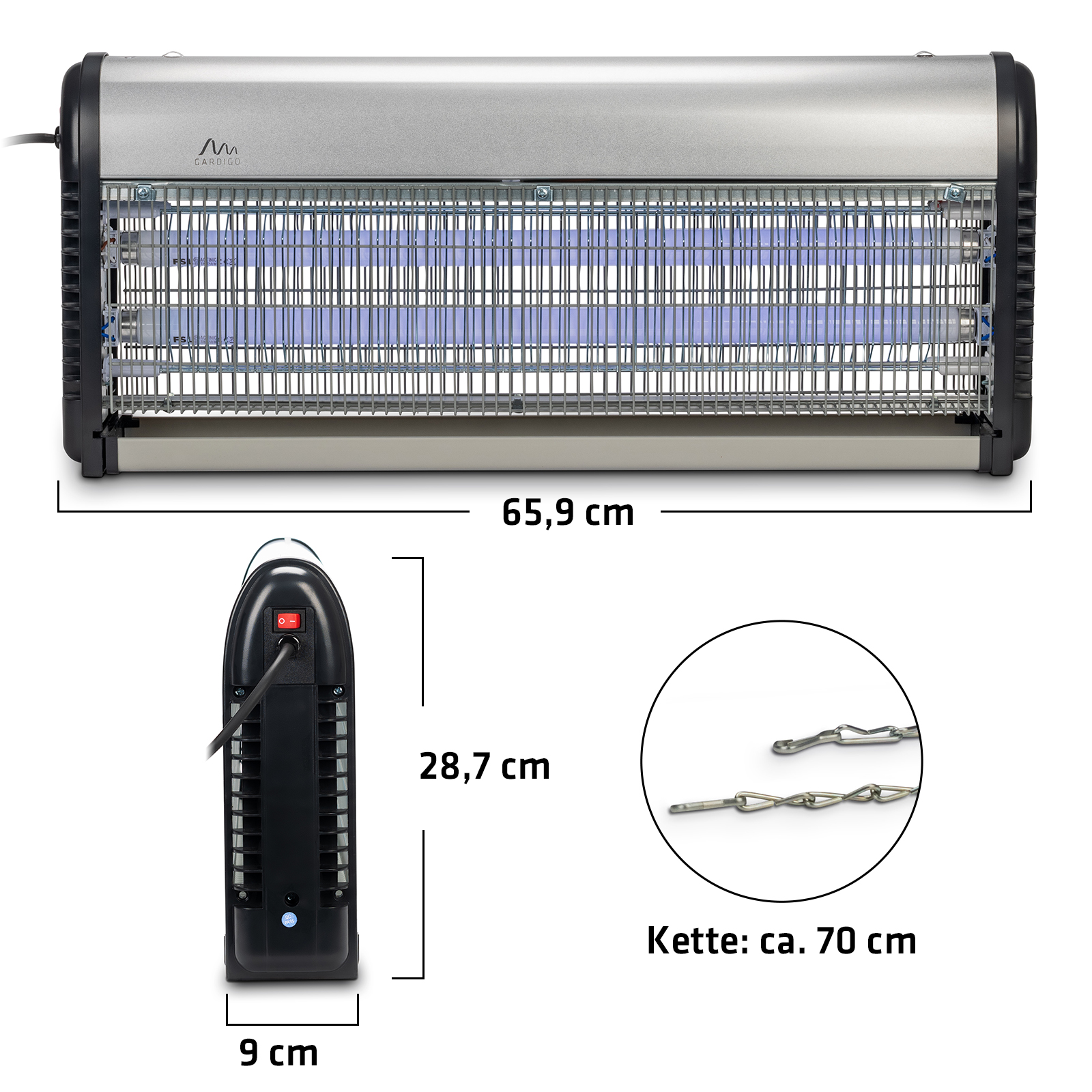 Flying Insect Trap Professional 150 m² | our largest bug zapper!