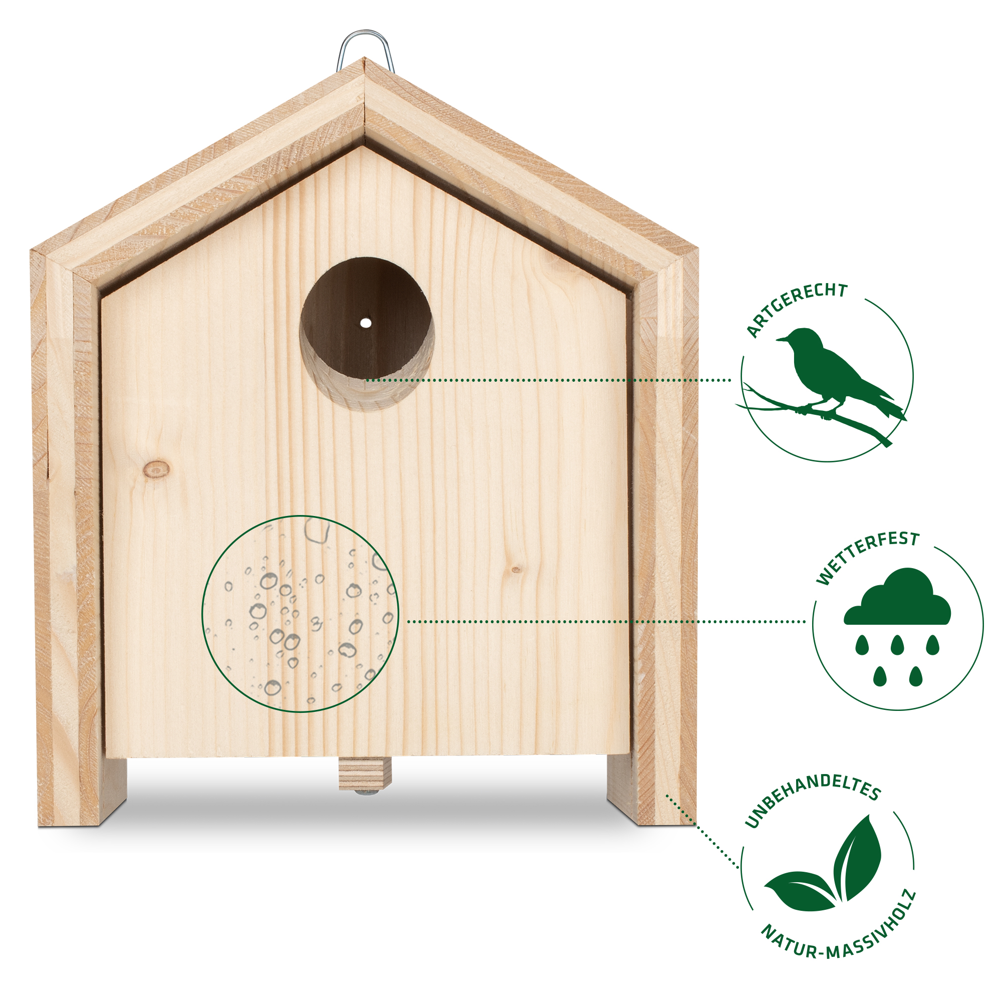 GARDIGO Animal House Set “Four Seasons” | 4 in 1 | feeder, nesting box, butterfly & ladybird hotel