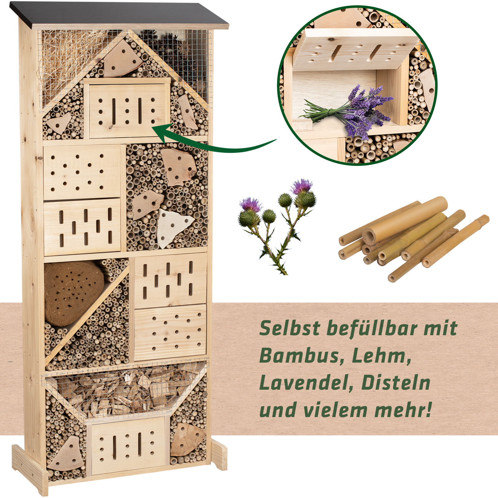 Insect Hotel XXXL | Made in Germany | nesting aid for solitary bees 