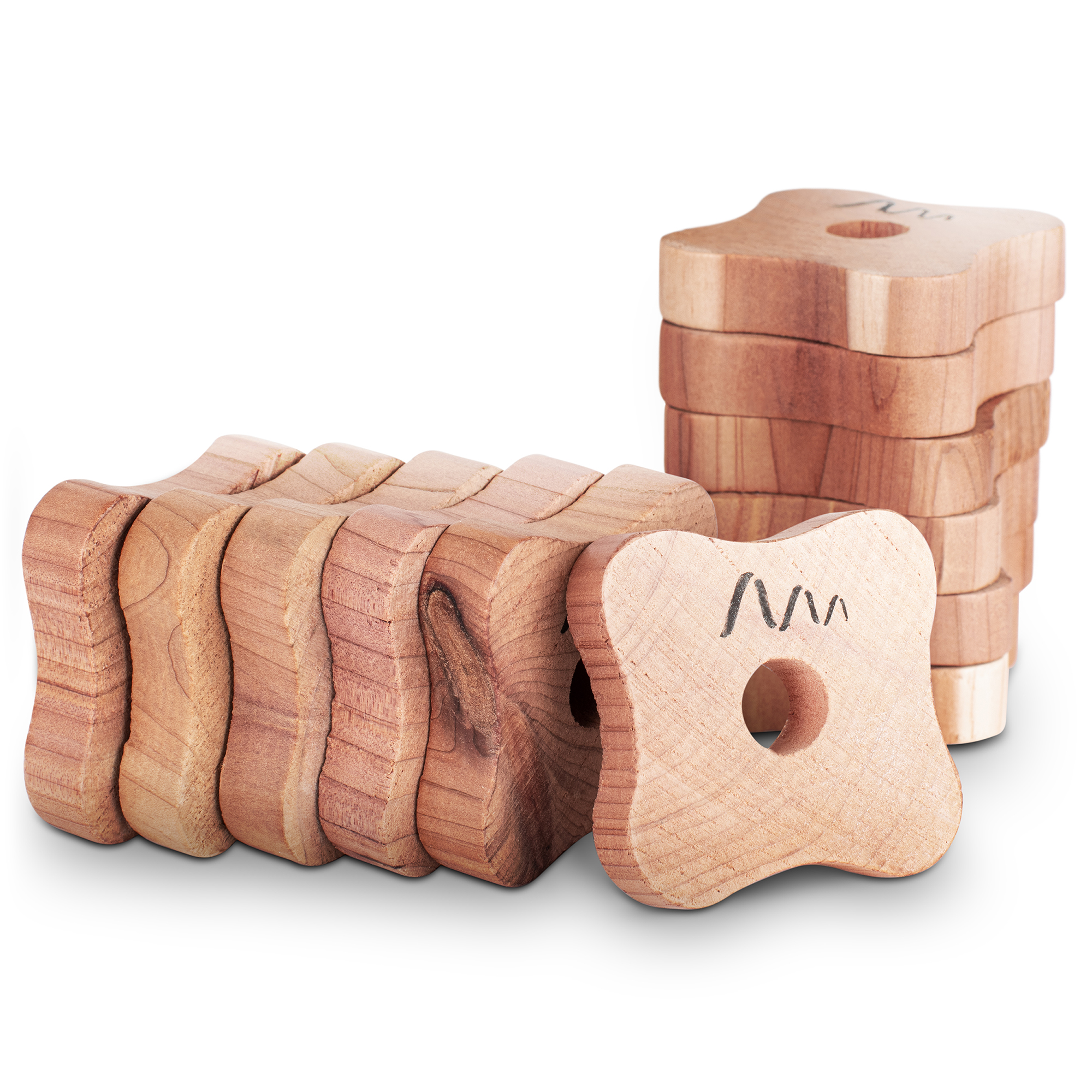 Natural Moth-Stops | Set of 12 | cedar wood