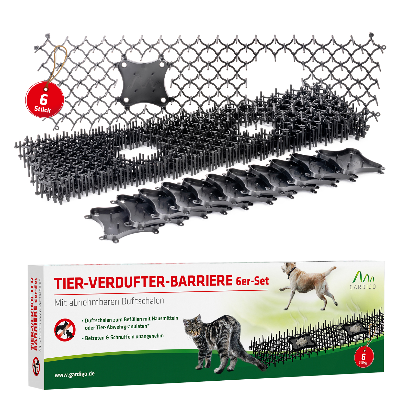 GARDIGO Animal Scram Barrier, set of 6