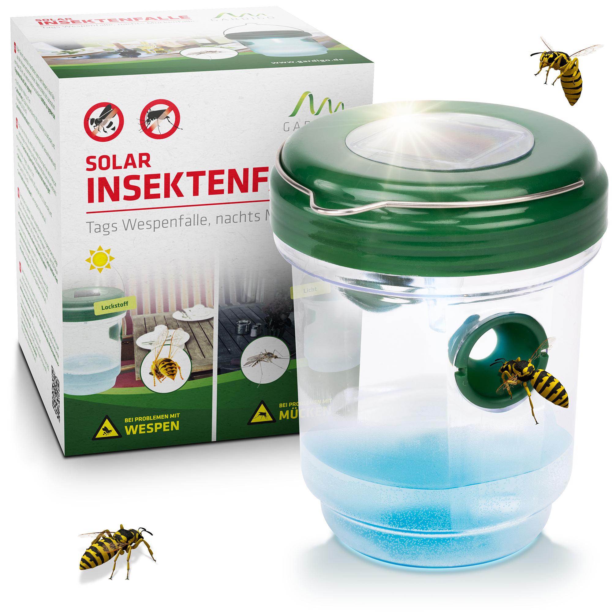 Solar Insect Trap | 2 in 1 | against wasps & mosquitoes