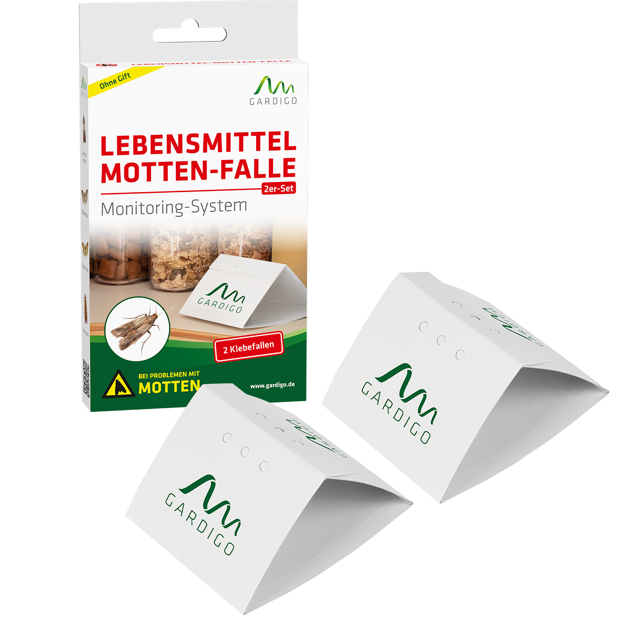 Food Moth Trap | Set of 2 | sticky pheromone trap for monitoring