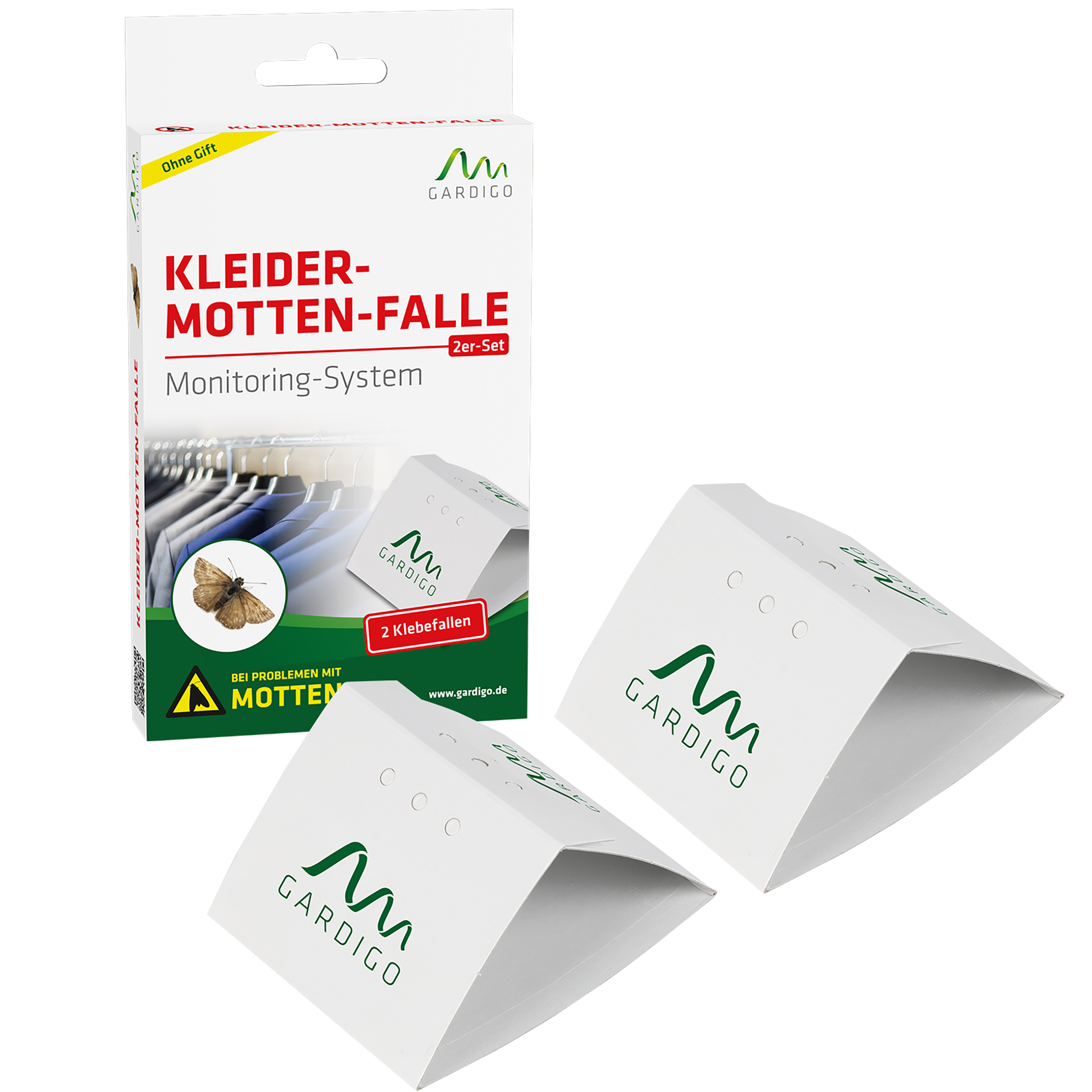 Clothes-MothTrap | set of 2 | sticky pheromone trap for monitoring