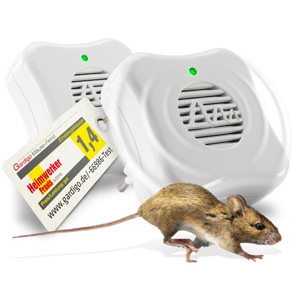 Ultrasonic mouse repellent plug | set of 2