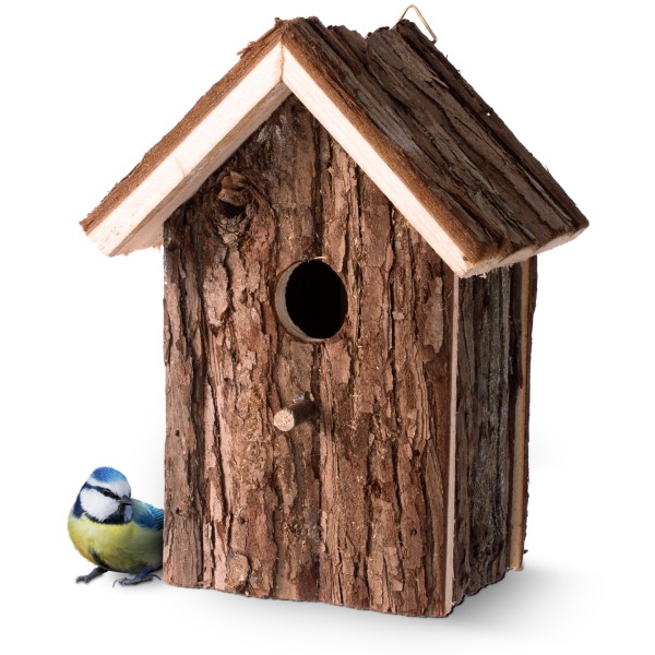 Vogelhaus Natur – aus naturbelassenem Holz von GARDIGO